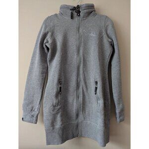 Triple Five Soul Women’s Extra Long Full Zip Hoodie Jacket Skater Logo Size M/L